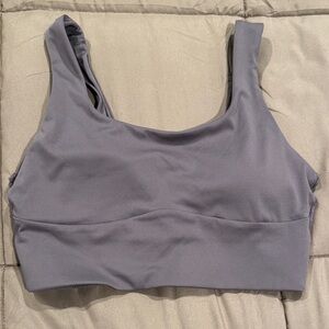 Gymshark Scoop Neck Sports Bra in Slate Gray